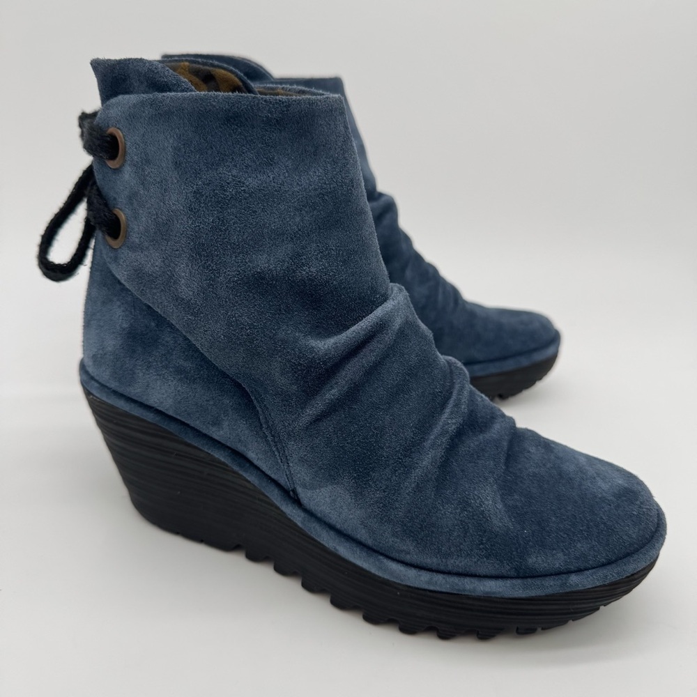 Fly London Blue Ankle Boots